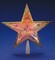 Kurt Adler 10&#x22; Lighted Gold Star Christmas Tree Topper - Multi-Color Lights